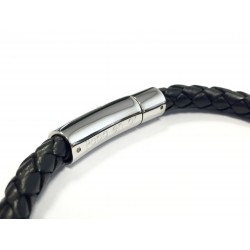leather and steel bracelet to personalise